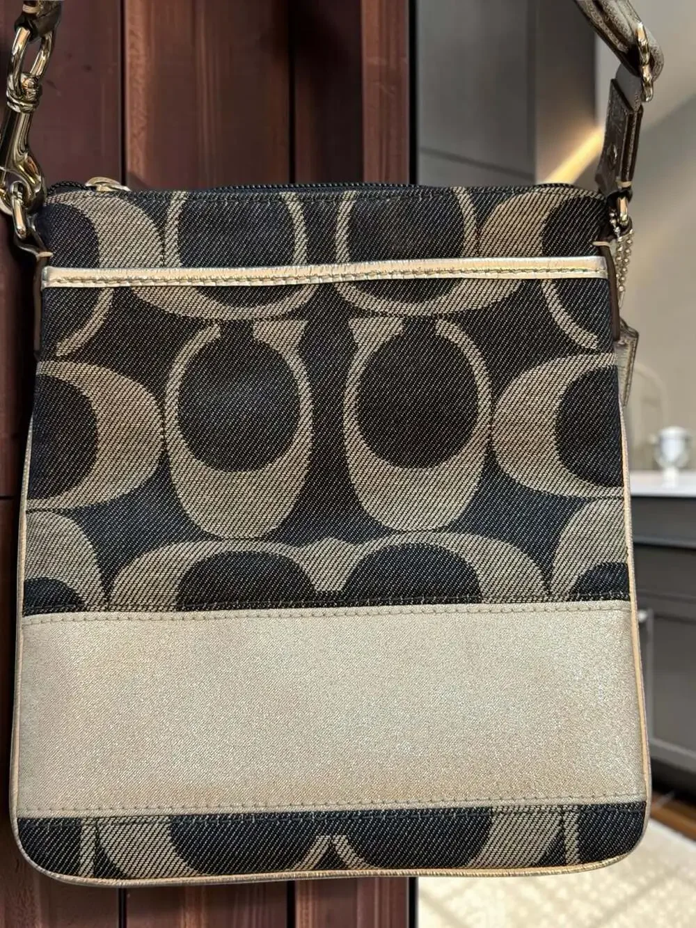 Coach black grey